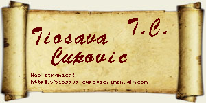 Tiosava Čupović vizit kartica